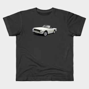 Triumph TR6 in white Kids T-Shirt